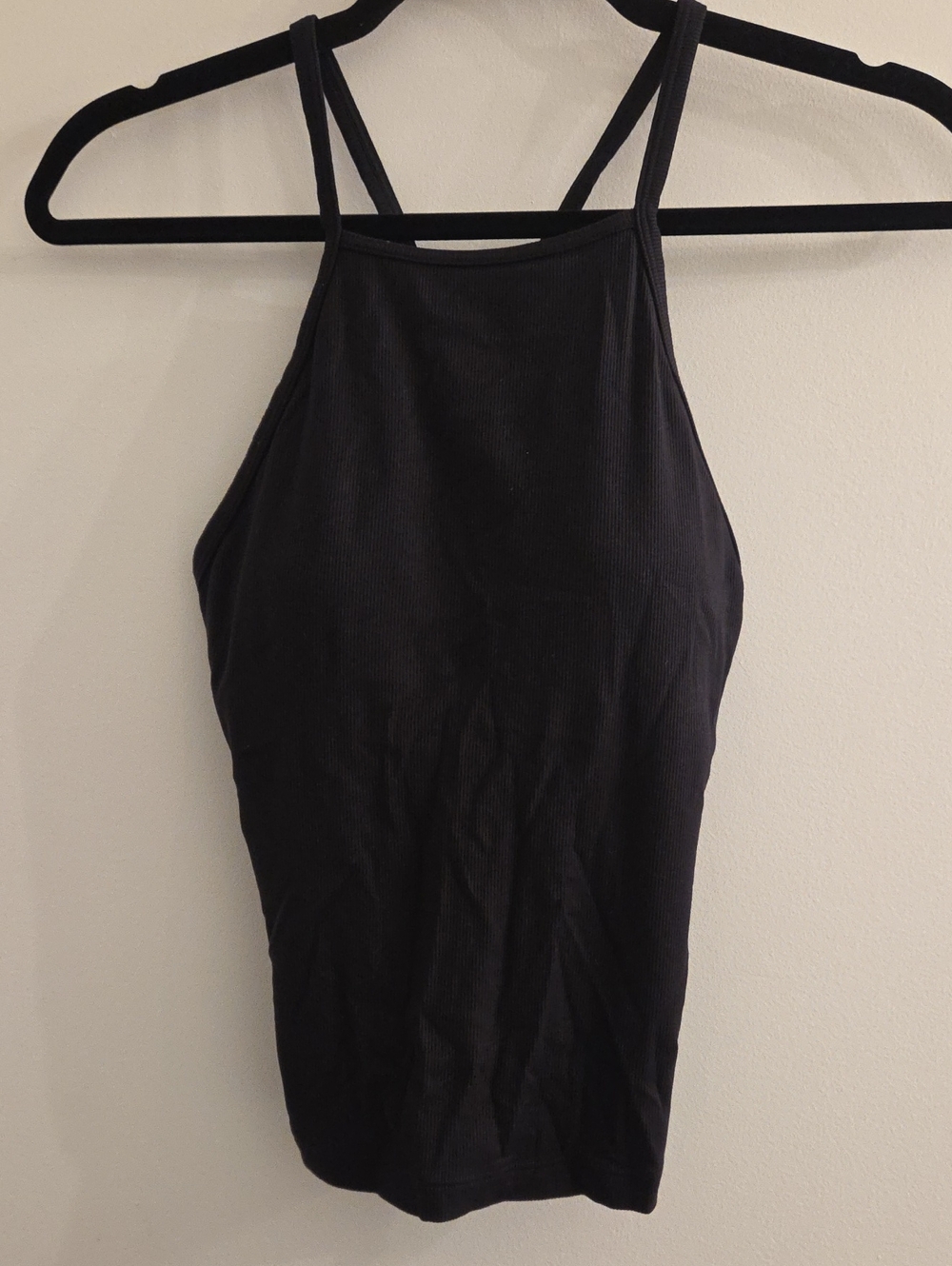 Athleta Ribbed Racerback Tank In Black, Size S